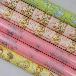 (6) Vtg American Greetings Gift Wrap Rolls - Bridal Shower Wedding